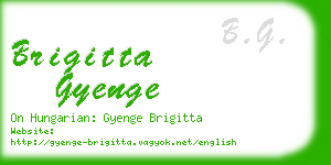 brigitta gyenge business card